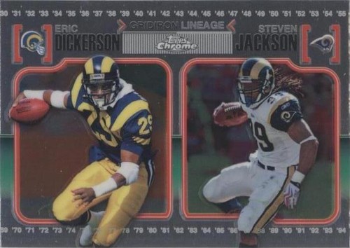 2010 Topps Chrome Eric Dickerson Steven Jackson #CGL-DJ