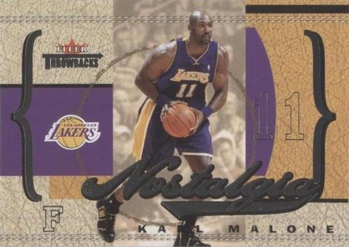 2004-05 Fleer Throwbacks - Karl Malone #4 N