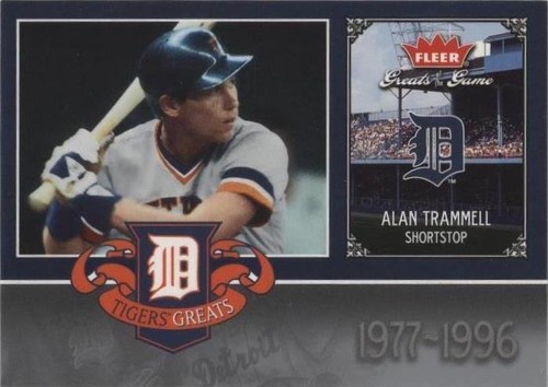 2006 Fleer Greats of the Game - Alan Trammell #DET-AT