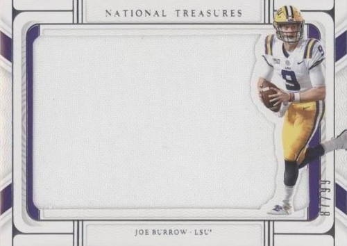 2022 Panini National Treasures Collegiate Joe Burrow #SIL-JBU