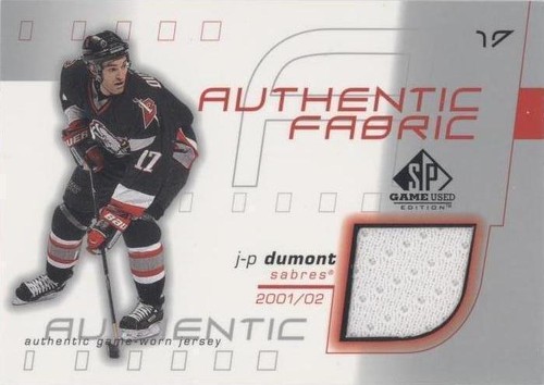 2001-02 SP Game Used Edition - J.P. Dumont #AF-JD