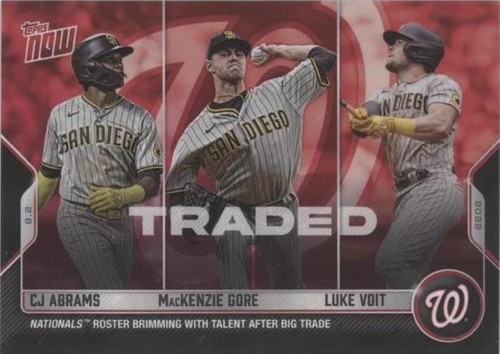 2022 Topps Now - C.J. Abrams Luke Voit MacKenzie Gore #637