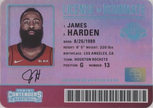 2019-20 Panini Contenders - James Harden #5