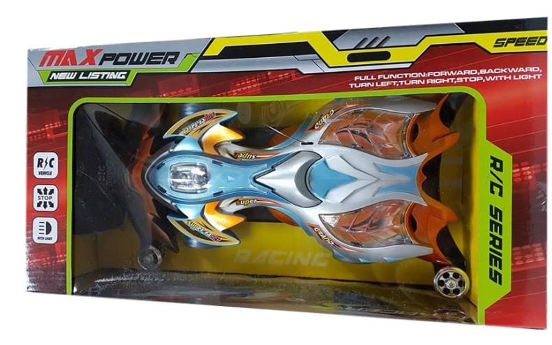 Rc Auto Racing Radiocomandato Con Luci Macchina Max Power linq