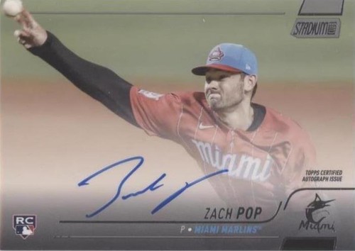 2022 Topps Stadium Club - Zach Pop #SCBA-ZP