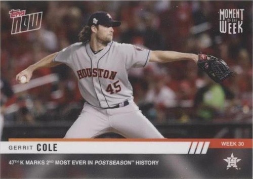 2019 Topps Now - Gerrit Cole #MOW-30