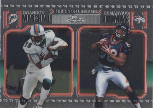 2010 Topps Chrome Brandon Marshall Demaryius Thomas #CGL-MT