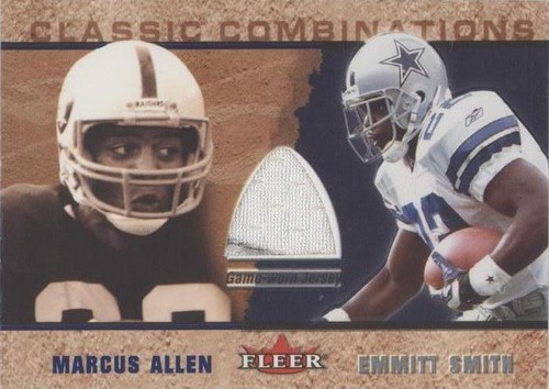 2002 Fleer Tradition Emmitt Smith Marcus Allen #ESMA