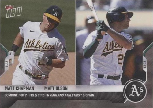 2021 Topps Now - Matt Chapman Matt Olson #346