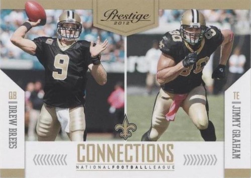 2012 Playoff Prestige Drew Brees Jimmy Graham #4
