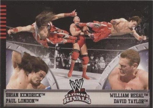 2008 Topps WWE Ultimate Rivals - Brian Kendrick David Taylor Paul London #6