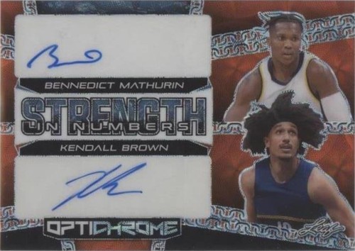 2022-23 Leaf Optichrome - Bennedict Mathurin/Kendall Brown #S2-3