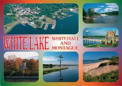 White Lake Michigan Fliegeraufnahme Whitehall Montague