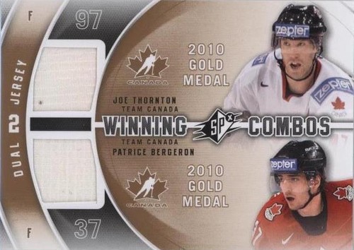 2011-12 SPx - Joe Thornton Patrice Bergeron #WC-TB
