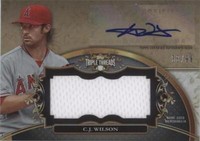 2013 Topps Triple Threads - C.J. Wilson #UAJR-CW3