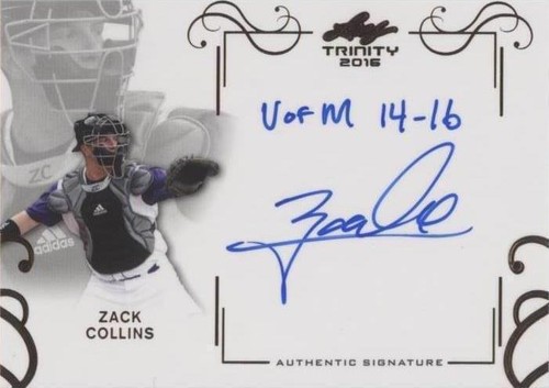 2016 Leaf Trinity - Zack Collins #A-ZC1
