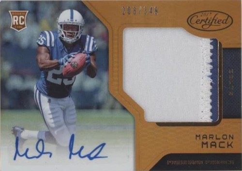 2017 Panini Certified Marlon Mack #238
