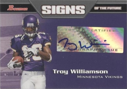 2005 Bowman Troy Williamson #SF-TW