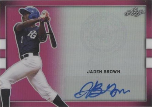 2018 Leaf Perfect Game National Showcase - Jaden Brown #BA-JB1