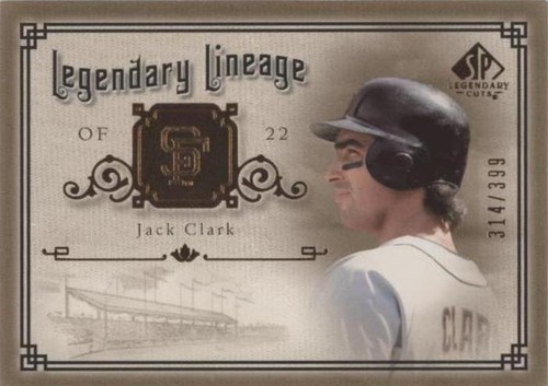 2005 SP Legendary Cuts - Jack Clark #LE-JC