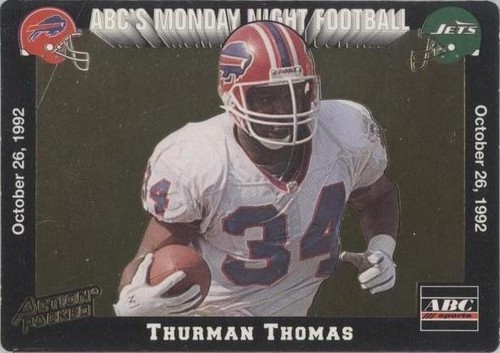 1993 Action Packed Monday Night Football Thurman Thomas #MN4