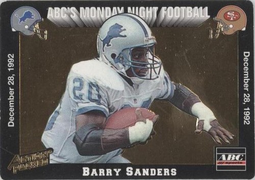 1993 Action Packed Monday Night Football Barry Sanders #MN1