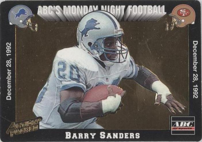 1993 Action Packed Monday Night Football Barry Sanders #MN1