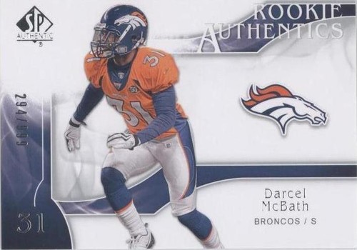 2009 SP Authentic Darcel Mcbath #235
