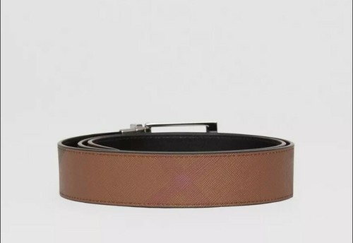 Pre-owned Burberry Reversible Belt Men In Multicolor