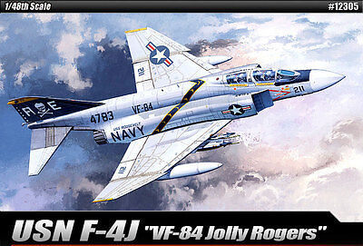 1/48 USN F-4J VF-84 Jolly Rogers #12305 ACADEMY HOBBY PLASTIC MODEL KITS