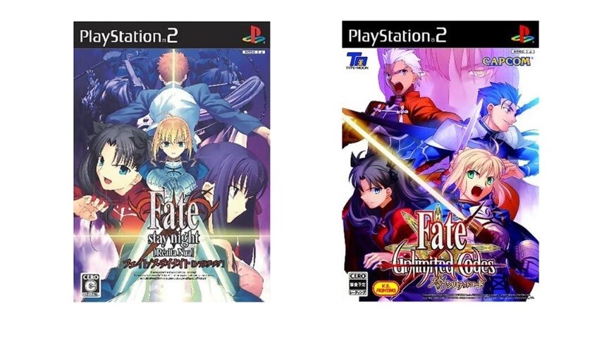 PS2 Fate Unlimited Code & Stay Night set Japan PlayStation 2