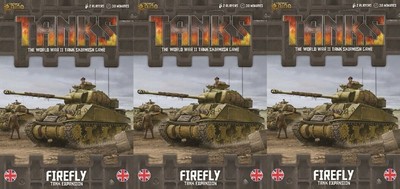 THREE TANKS British Sherman V & Firefly GF9 TANKS07 Lot Of 3 tanks