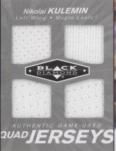 2010-11 Upper Deck Black Diamond - Nikolai Kulemin #QJ-NK