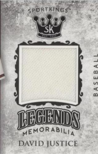 2018 Sage Sportkings - David Justice #LSM-9