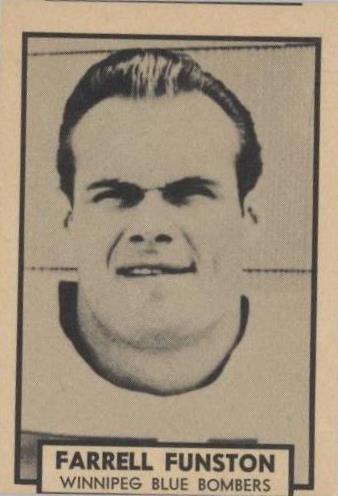 1962 Topps CFL Farrell Funston #152
