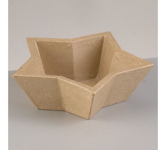Pappart Schale Stern  15x15x4.5cm