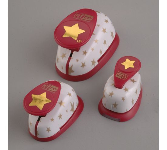 efco Design Stanzer Set Stern ~1,6 cm / 2,5 cm / 3,8 cm