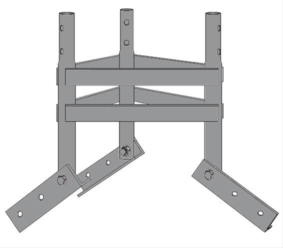 ROHN PR25G Peak Roof Mount for ROHN 25G Series Tower. Buy it now for 550.00