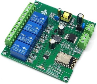 AC/DC Power Supply ESP8266 WIFI Four-Way Relay Module ESP-12F Development Board