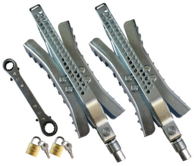 Chock-N-Lock Tire Wheel Stop Camper Trailer 2 Pack Cynder 02049