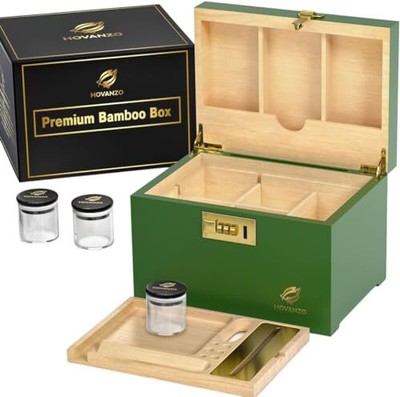 Premium Large Storage Box with Combination Lock - Decorative Box Set - Large ...