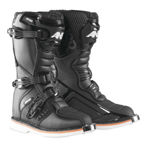Answer Racing AR-1 Motocross Boots Pair Size 9 Black/Red | eBay