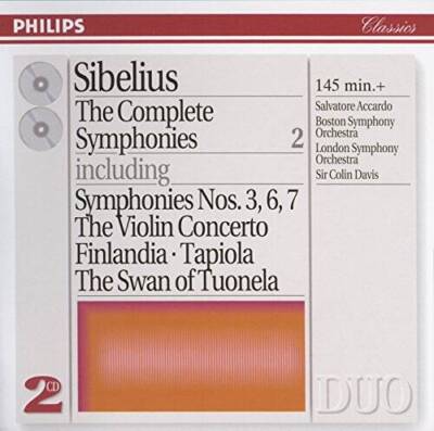 Sibelius: The Complete Symphonies, Vol. 2 - Symphonies Nos. 3, 6, 7  - VERY GOOD