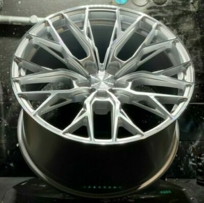 20x9 5x114.3 +20 MRR GF5 Wheels Silver Machined 20'' Ground Force Rims Set of 4