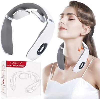 SCOBUTY Nackenmassagegerät Schulter Massagegerät Massagegeräte für Nacken