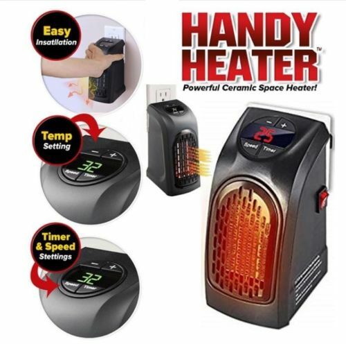 Stufa Elettrica 350w Portatile Stufetta Handy Heater Presa Elettrica Scaldin cir
