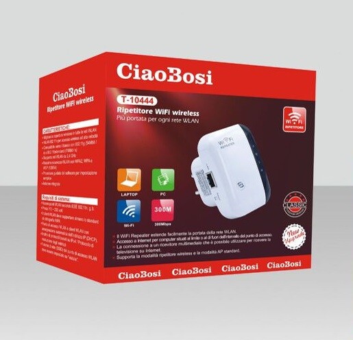Ripetitore Segnale Wireless Wifi T-10444 Amplificatore Range Extender linq