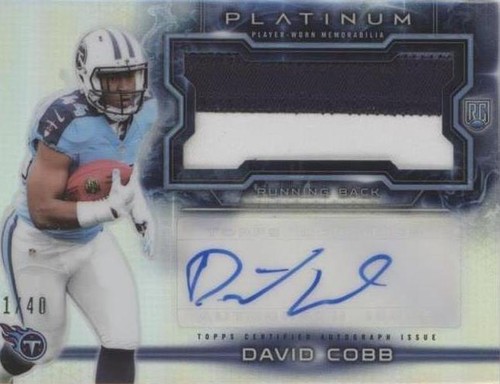2015 Topps Platinum David Cobb #PRAP-DC
