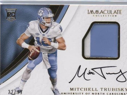 2017 Panini Immaculate Collection Collegiate Mitchell Trubisky #114