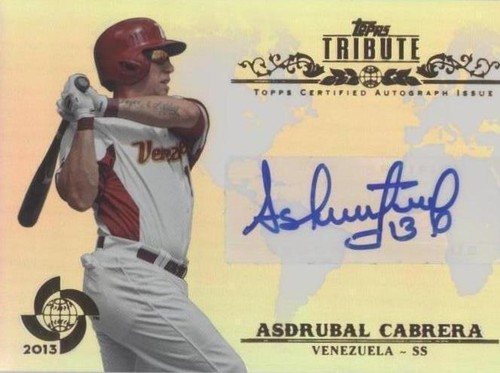 2013 Topps Tribute WBC - Asdrubal Cabrera #WTA-AC2